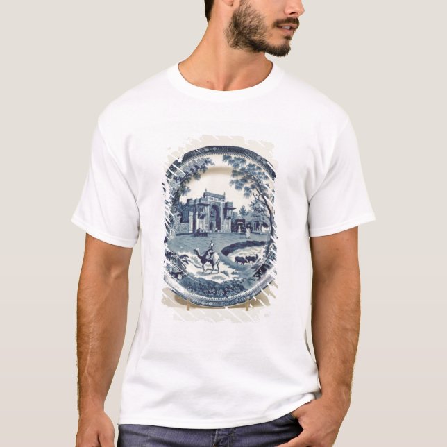 Camiseta Placa azul y blanca de Spode, c.1815 (Anverso)