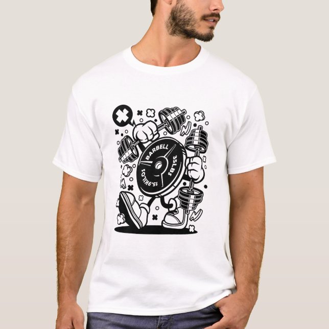 Camiseta Placa de barbacoa (Anverso)