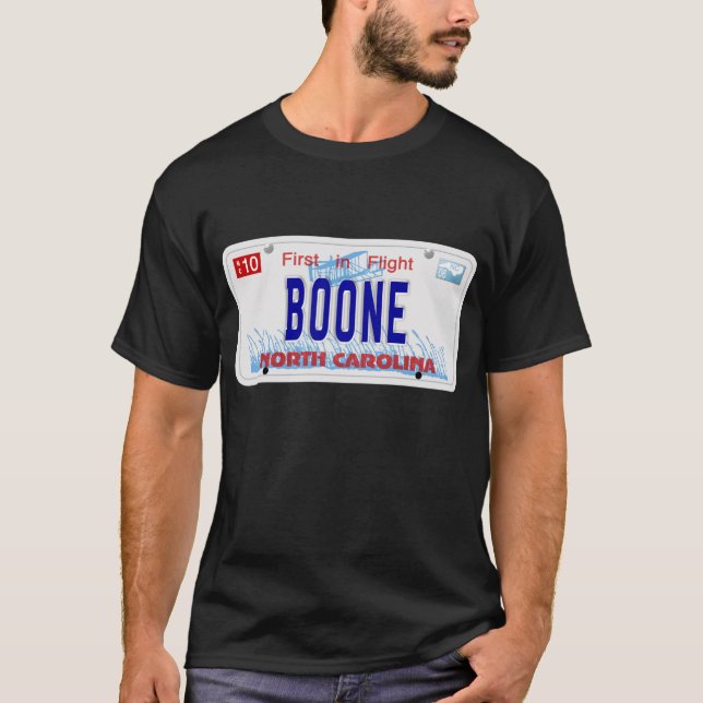 Camiseta Placa de Boone NC (Anverso)