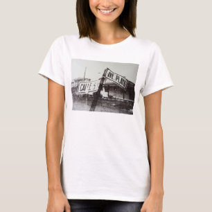 Camiseta Placa de calle blanco y negro