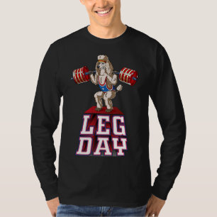 Camiseta Placa de elevación del peso del perro