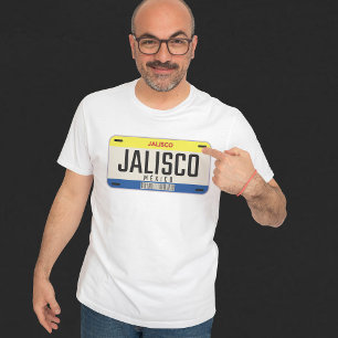 CAMISETA PLACA DE ESCUCHA DE LA CIUDAD DE JALISCO MÉXICO