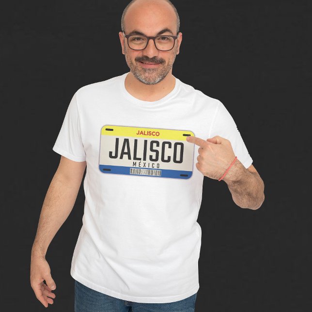 CAMISETA PLACA DE ESCUCHA DE LA CIUDAD DE JALISCO MÉXICO (Subido por el creador)
