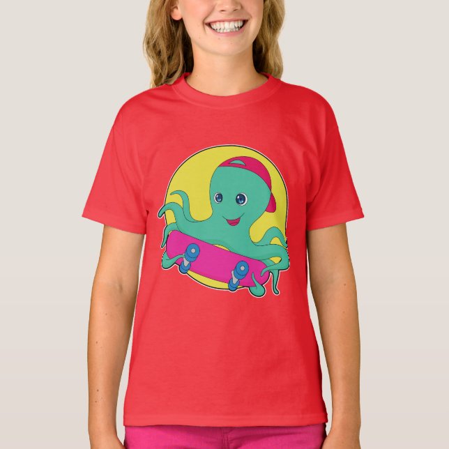 Camiseta Placa de esquí Octopus (Anverso)