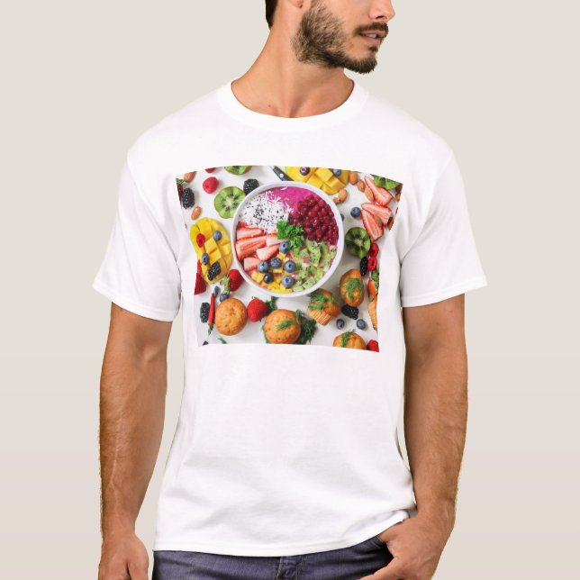 Camiseta Placa de frutas (Anverso)