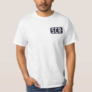 Camiseta Placa de identificación del SCR + Parte posterior