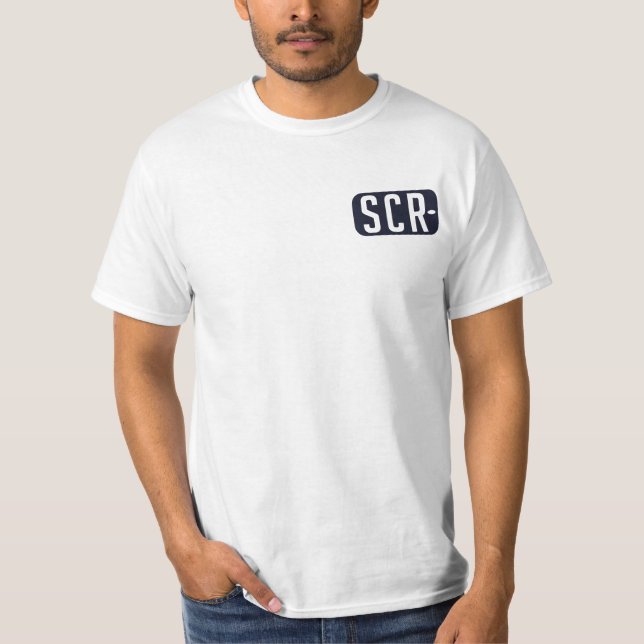 Camiseta Placa de identificación del SCR + Parte posterior (Anverso)
