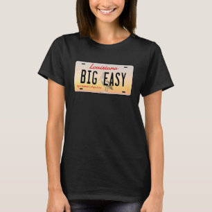 Camiseta Placa de licencia Big Easy Louisiana