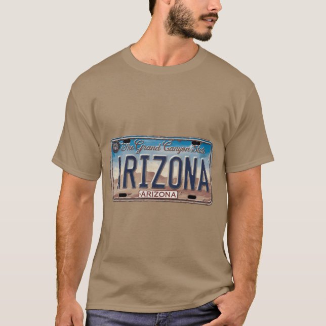 Camiseta Placa de licencia de Arizona 2 (Anverso)