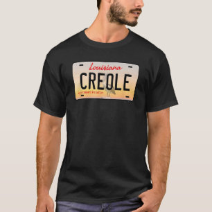 Camiseta Placa de licencia de Louisiana criolla