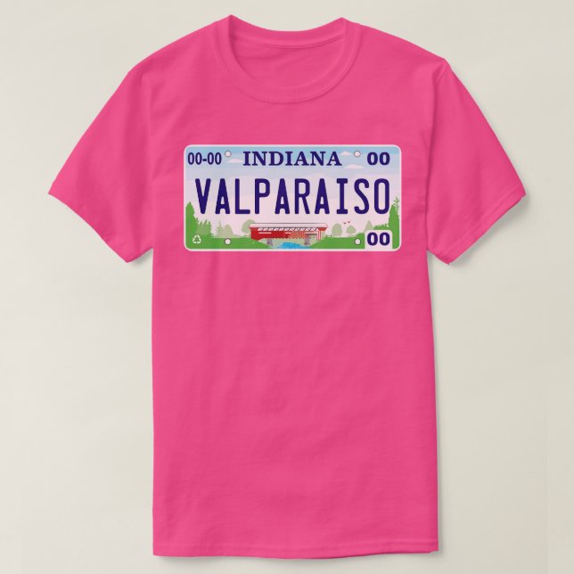 Camiseta Placa de licencia de Valparaiso (Diseño del anverso)