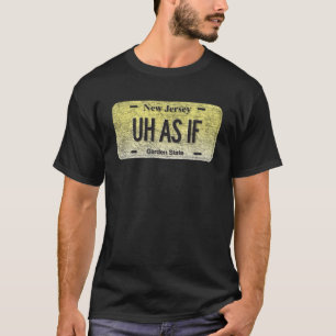 Camiseta Placa de licencia de vanidad del estado de NJ como