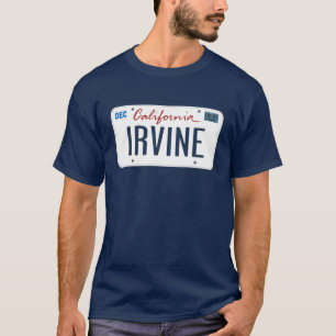 Camiseta Placa De Licencia Irvine California T Shirt