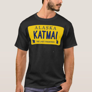 Camiseta Placa de licencia Katmai Alaska
