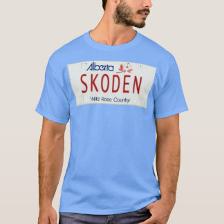 Camiseta Placa de licencia SKODEN Alberta 