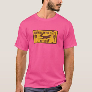 Camiseta Placa de matrícula antigua de Roadrunner de Arizon