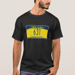 Camiseta Placa de Matrícula de Nueva York Long Island NY Có