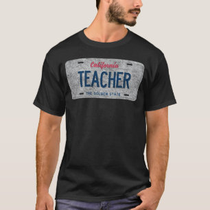 Camiseta Placa de Matrícula Personalizada del Estado de CA 
