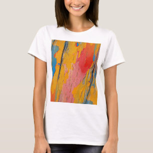 Camiseta Placa de pintura colorida
