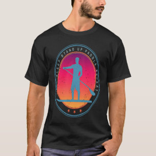 Camiseta Placa de remo Sunset Vintage SUP Retro