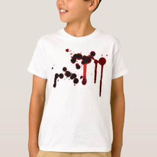 Camiseta Placa de sangre del diseñador