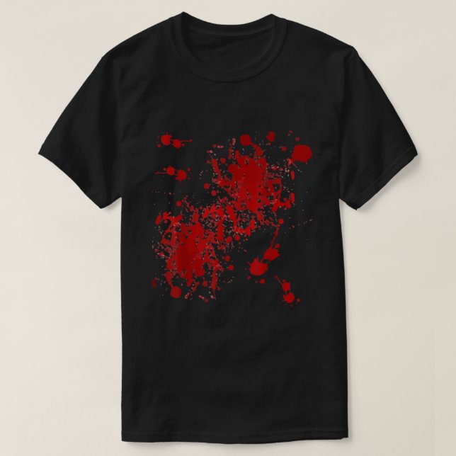 Camiseta Placa de sangre falsa (Diseño del anverso)