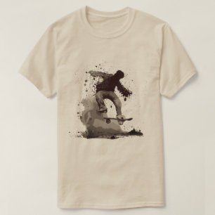 Camiseta Placa de skateboard gráfica