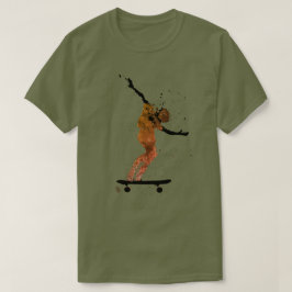 Camiseta Placa de skateboard gráfica