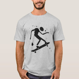 Camiseta Placa de skateboard gráfica