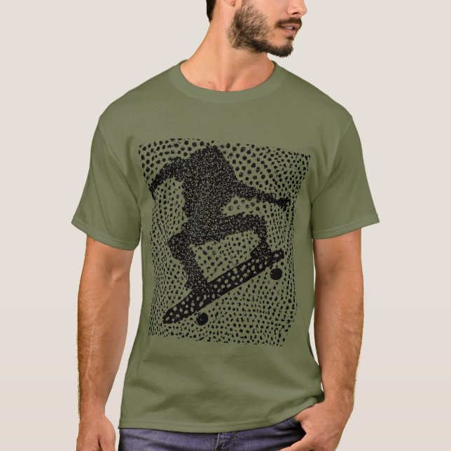 Camiseta Placa de skateboard gráfica (Anverso)
