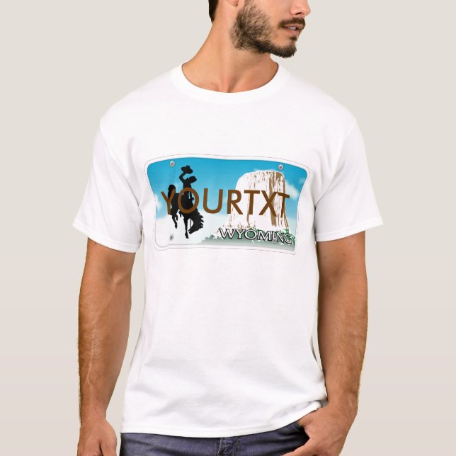 Camiseta Placa de Wyoming (Anverso)
