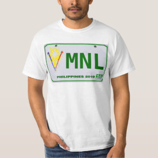 Camiseta Placa filipina de Manila (MNL)
