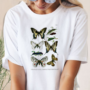 Camiseta Placa I de mariposas europeas