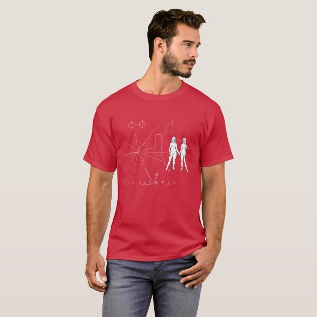 Camiseta Placa pionera sólo mujeres (Anverso completo)