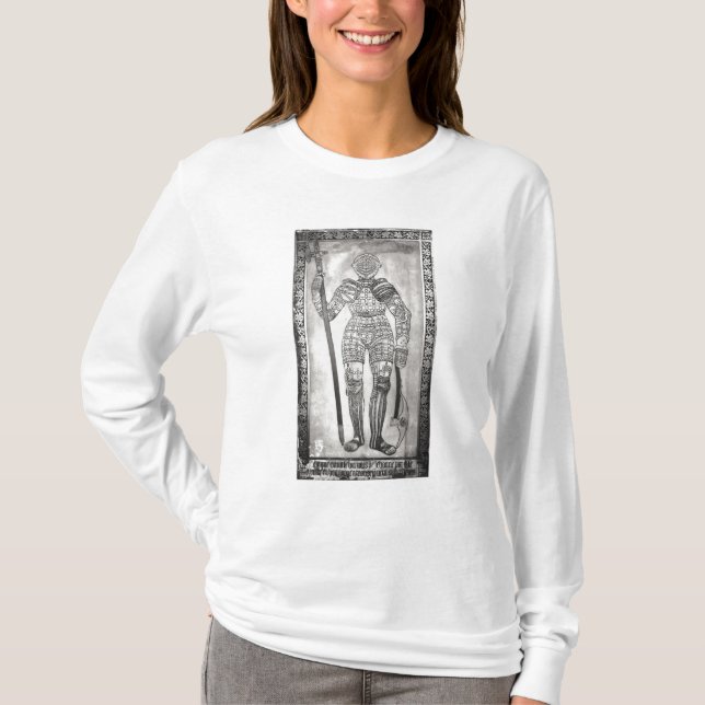 Camiseta Placa que representa la armadura de Juana de Arco (Anverso)