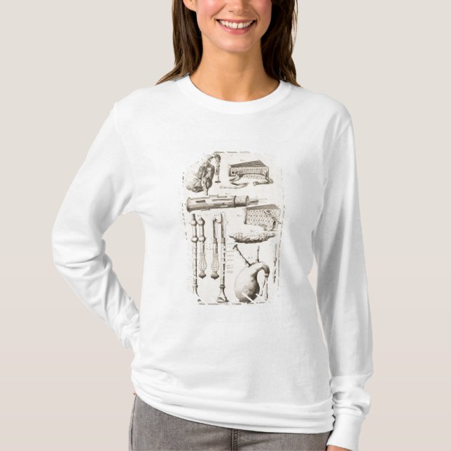 Camiseta Placa VI: Instrumentoes de viento de la (Anverso)