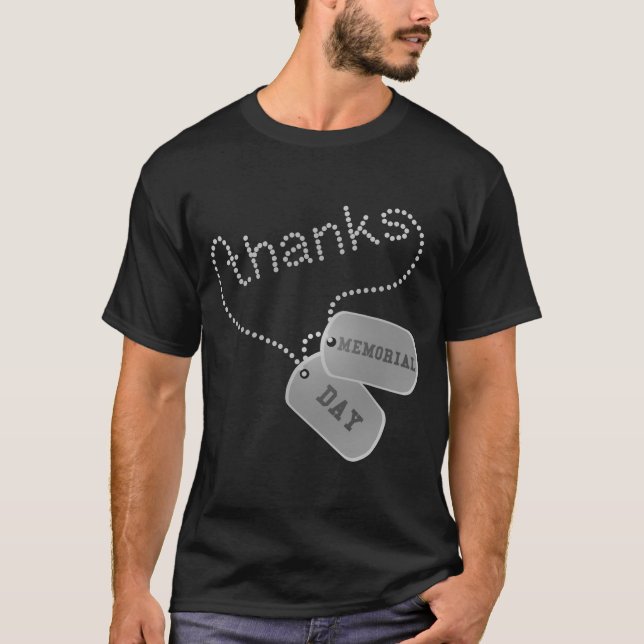 Camiseta Placas de identificación militares del veterano (Anverso)
