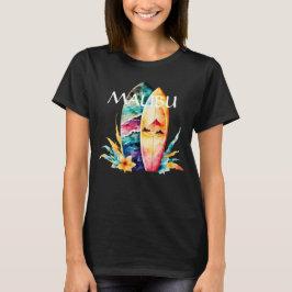 Camiseta Placas de surf de Malibu
