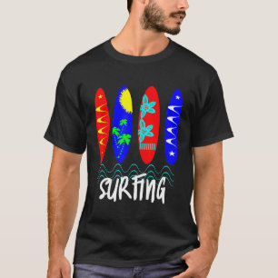 Camiseta Placas de surf de verano coloridas gráficas