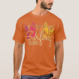 Camiseta Placas Vintage de surf, estd de surf 1985