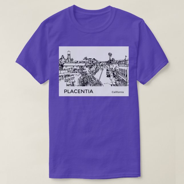 Camiseta Placentia California TShirt (Diseño del anverso)