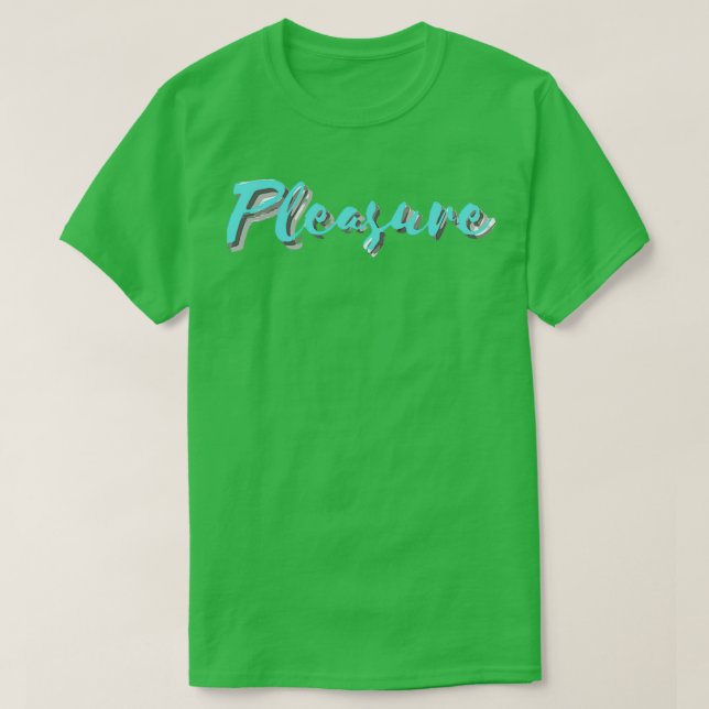 Camiseta Placer Aqua (Diseño del anverso)