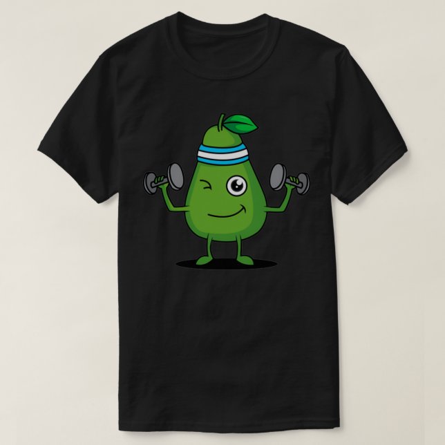 Camiseta placer deportivo de aguacate fresco (Diseño del anverso)