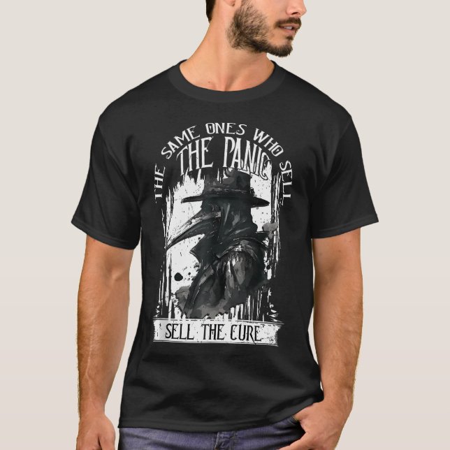 Camiseta Plague Doctor The Same Ones Who Sell The Panic Sel (Anverso)