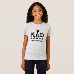 Camiseta Plaid Acres - niños tee