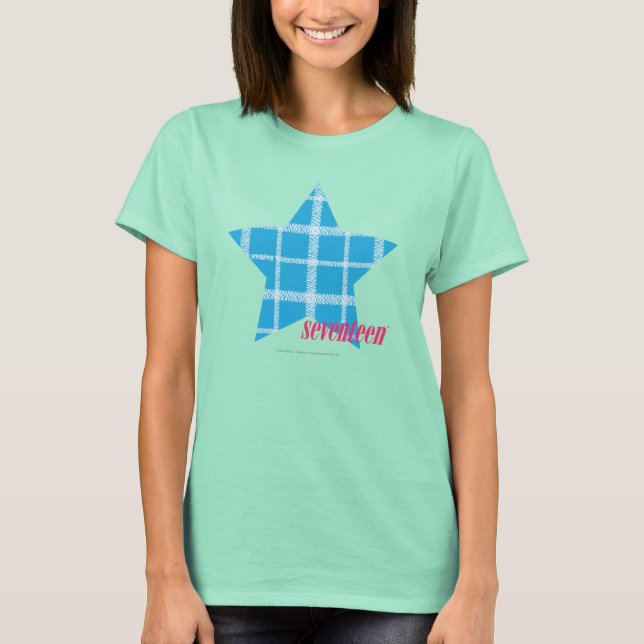 Camiseta Plaid Aqua 3 (Anverso)