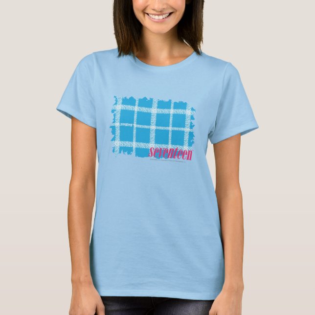 Camiseta Plaid Aqua 4 (Anverso)