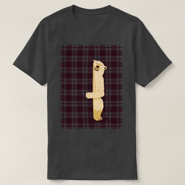 Camiseta Plaid Bear Lumberjack Osos (Diseño del anverso)