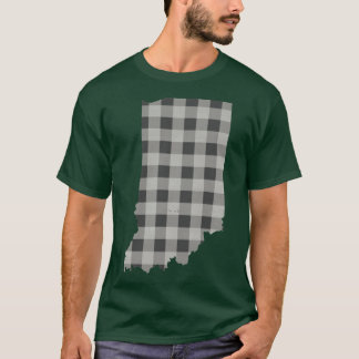 Camiseta Plaid de Indiana en Gris