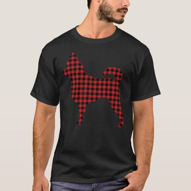 Camiseta Plaid Long Haired Chihuahua (Anverso)